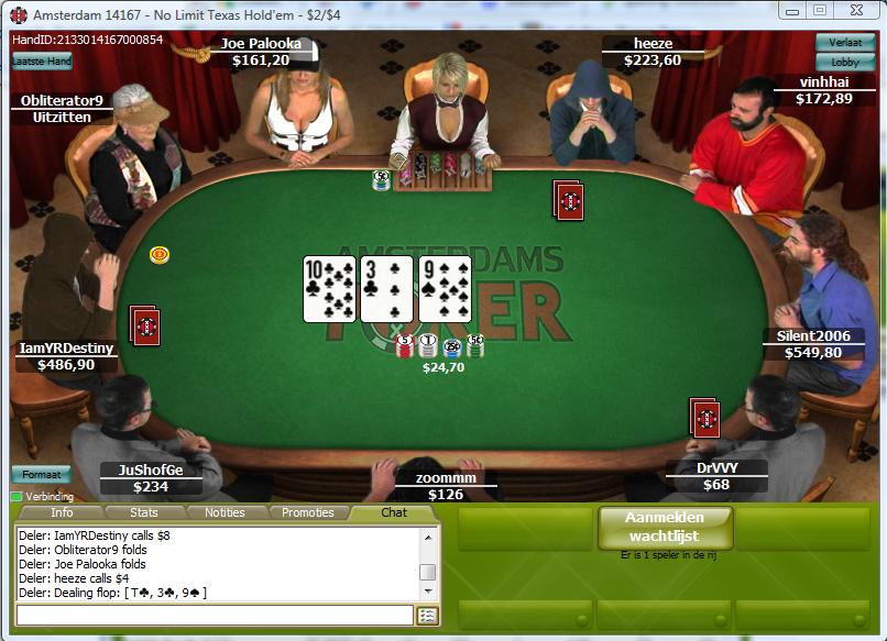 Screenshot Amsterdams Poker