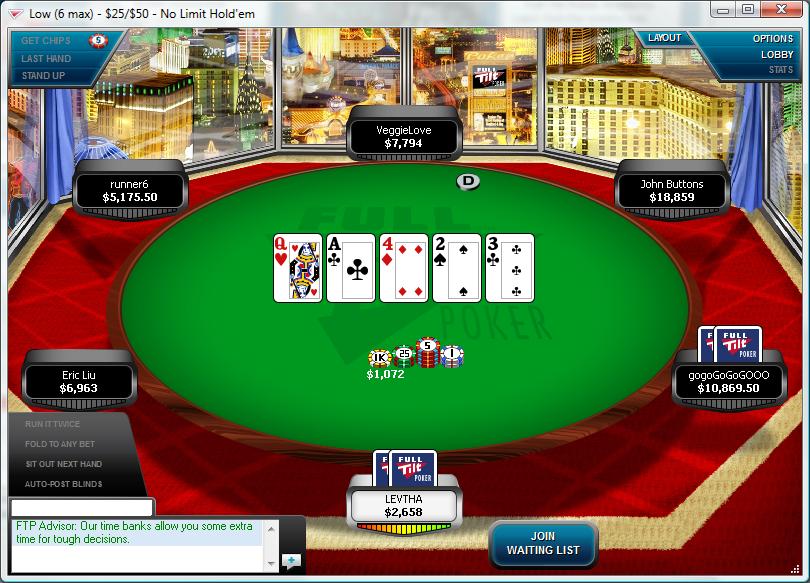 Screenshot Full Tilt Poker