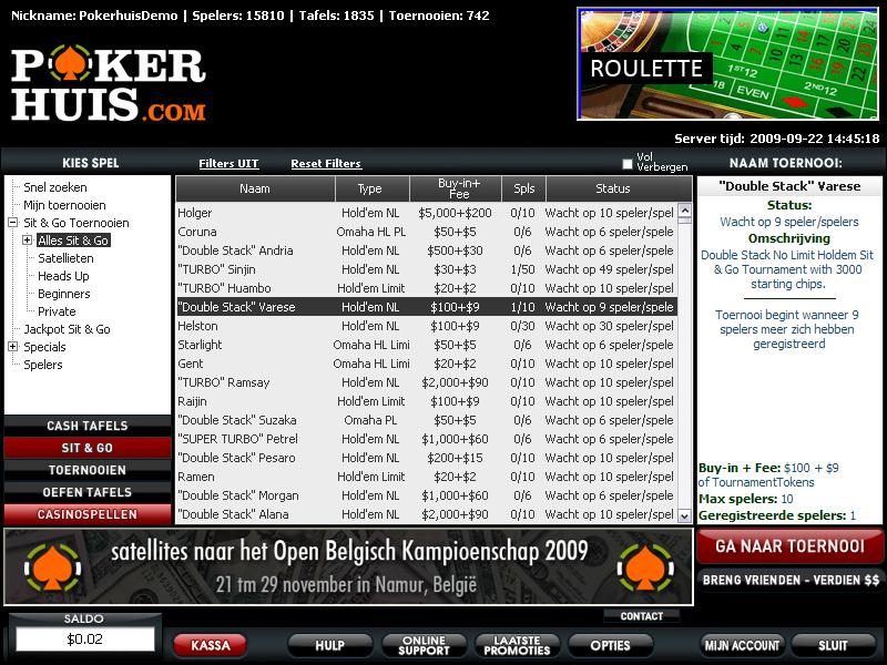 Screenshot Pokerhuis