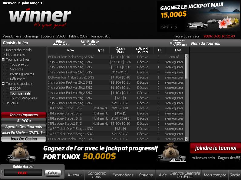 Screenshot Winner Poker